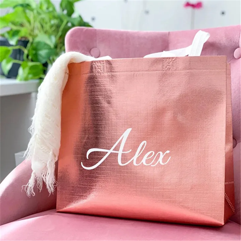 Custom Bridesmaid Tote Bag Bridesmaid Gifts Wedding Tote Bag Bridesmaid Proposal Favors Personalized Bag Bridal Party Tote Bag