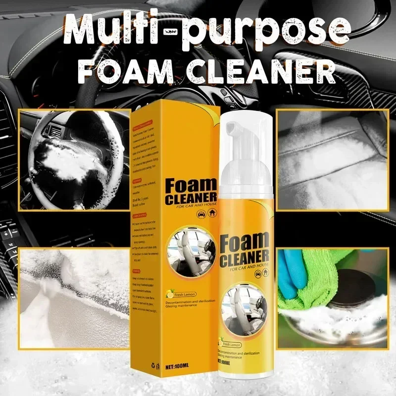 New Multi-Purpose Foam Cleaner Rust Remover Cleaning Car House Seat Car Interior Accessories Home Kitchen Cleaning Foam Spray