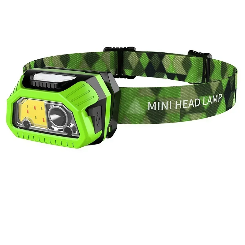 COB LED Super Bright Head Lamps, LED Headlamp Flashlights, with Red Lights and 5 Modes, IPX6 Waterproof for Adults and Kids