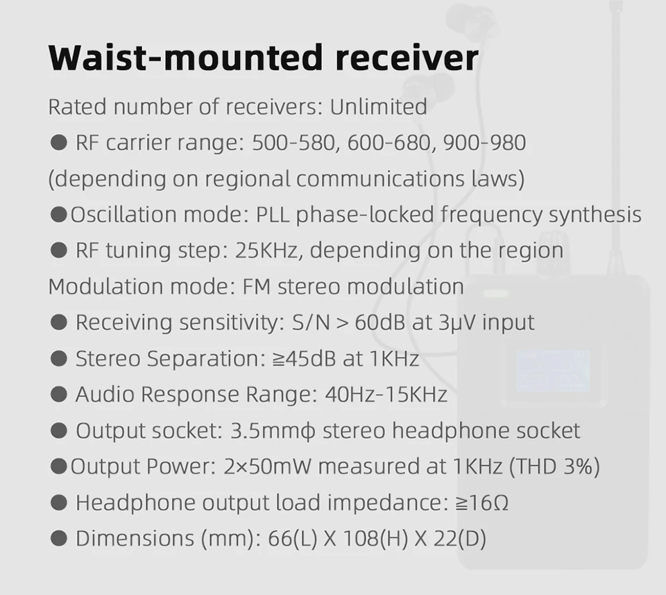 Paulkitson G6000 PRO Drahtloses In-Ear-Monitoring-System IEM Drahtloses Bühnenmonitoring UHF Stereo Zero-Delay Metallgehäuse für Sänger – Detail 12