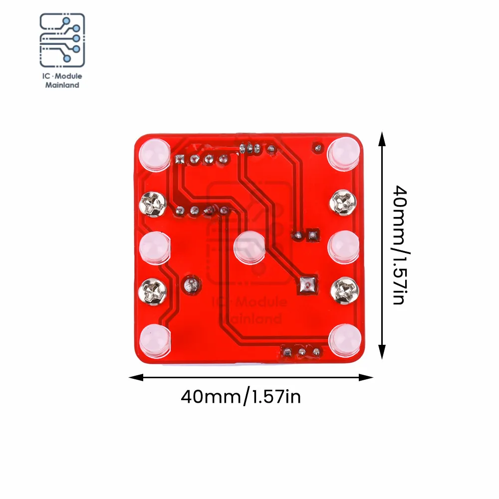 DIY Wobbling LED Dice Kit with Small Vibrating Motor Fun Electronic Soldering Practice Board Kit