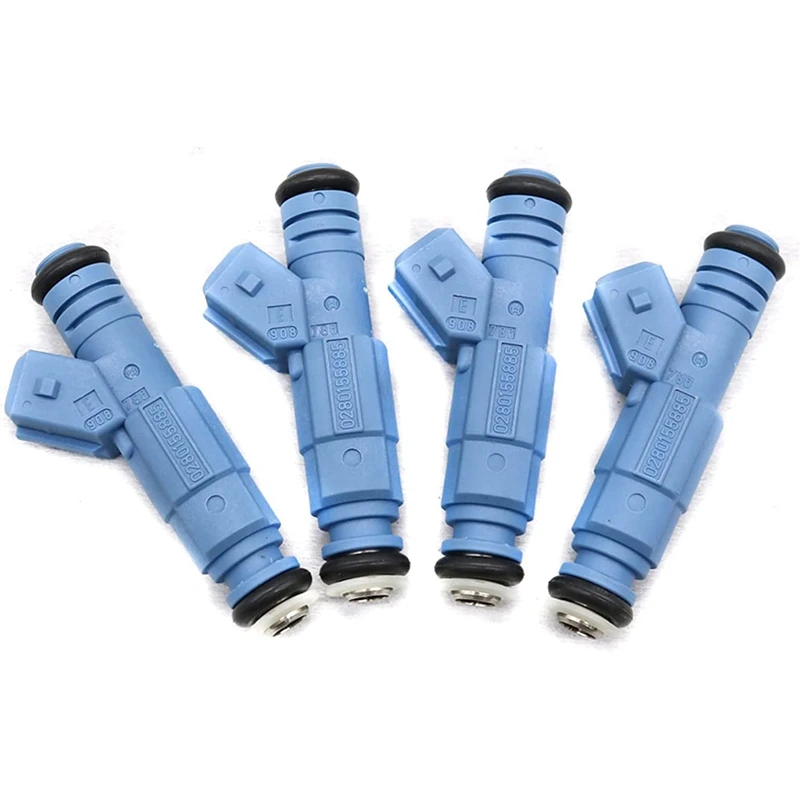 4 Pcs 0280155885 F01R00M082 Engine Fuel Injector Nozzle For Land Rover Freelander MG ZT ROVER 75 Tourer 1.8 16V Parts