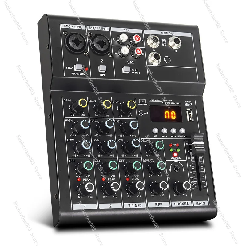 Bluetooth Small 4-way 6-way 8-way Mixer Professional Stage Reverberation Usb Mini Mixer