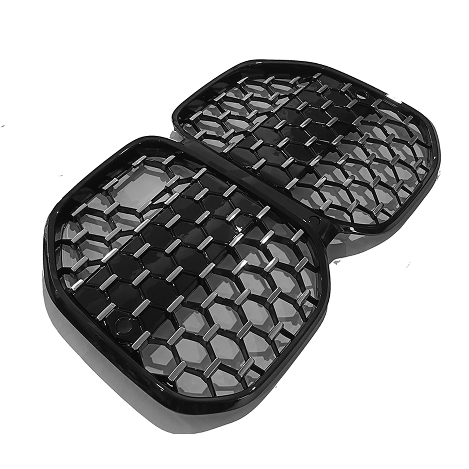 Modified Upper Bumper Hood Mesh Cover Grid Front Kidney Grille Racing Grill For BMW 4 Series G22 G23 2021-2024 2 Door