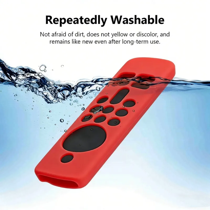 A37T-For Fire TV Stick HD/4K Silicone Remote Control Protective Cover Waterproof Dust-Proof Easy Grip Texture Protective Case