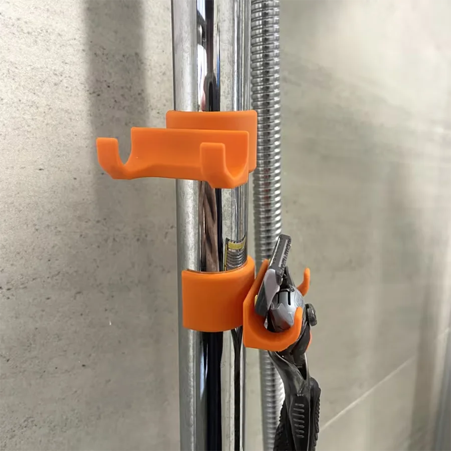 3PCS set anti-slip razor holder for shower adjustable rod, fits 23-25 mm diameter poles. Portable for travel and easy to store