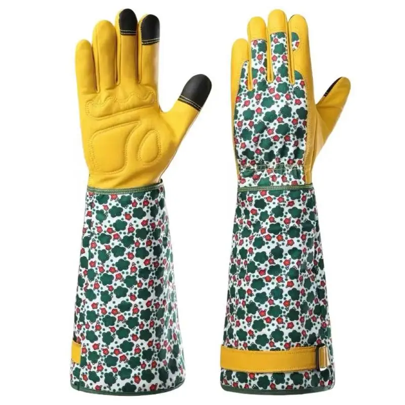 Cowhide Anti-stab Gloves Gardening Pruning Roses Rose Picking Pepper Anti-stab Peeling Chestnut Labor Protection Gloves