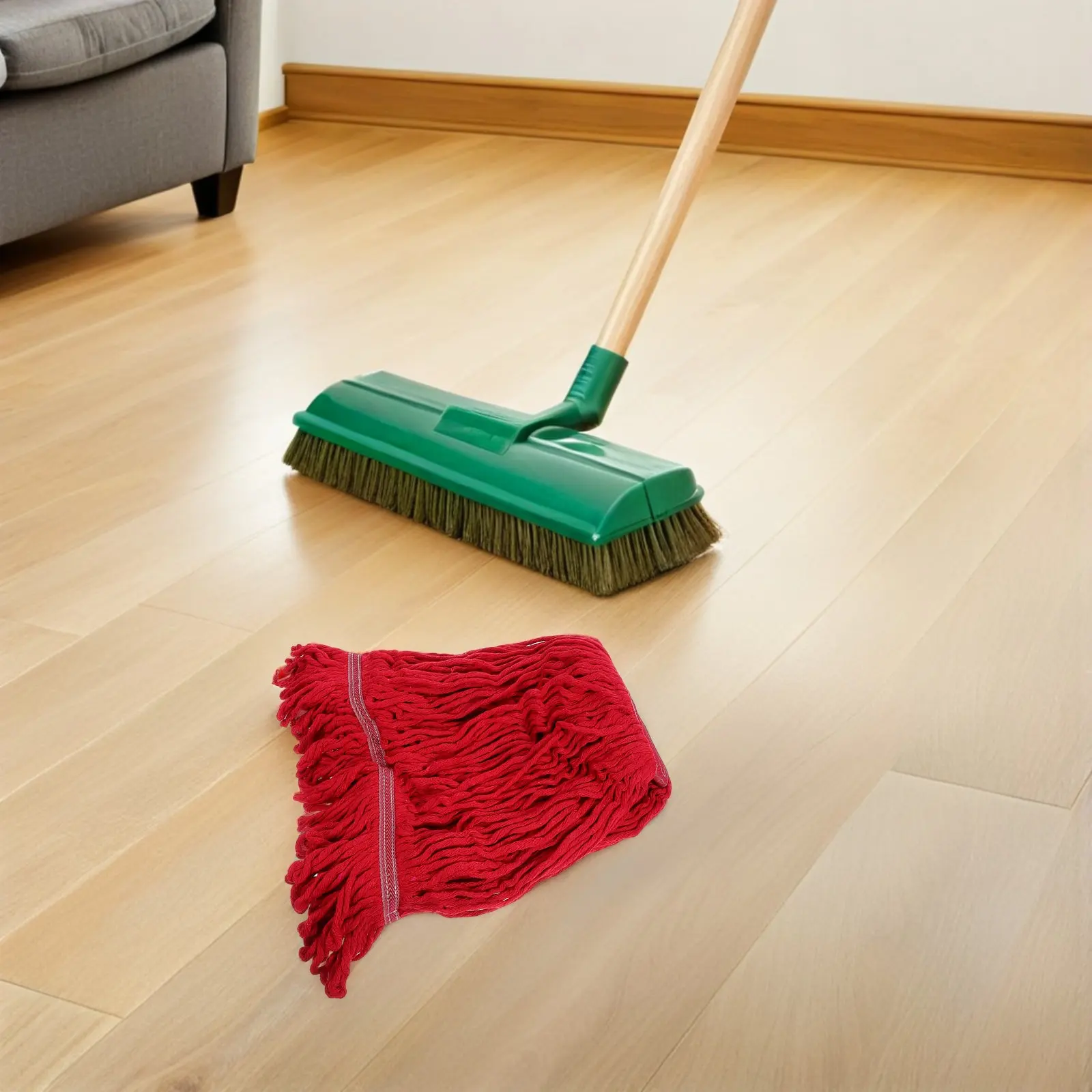 

2 шт. многоразовые сменные насадки для швабры из хлопка: превосходное влагопоглощение, не царапают поверхность, безопасны для кухни, ванной, спальни, пола.