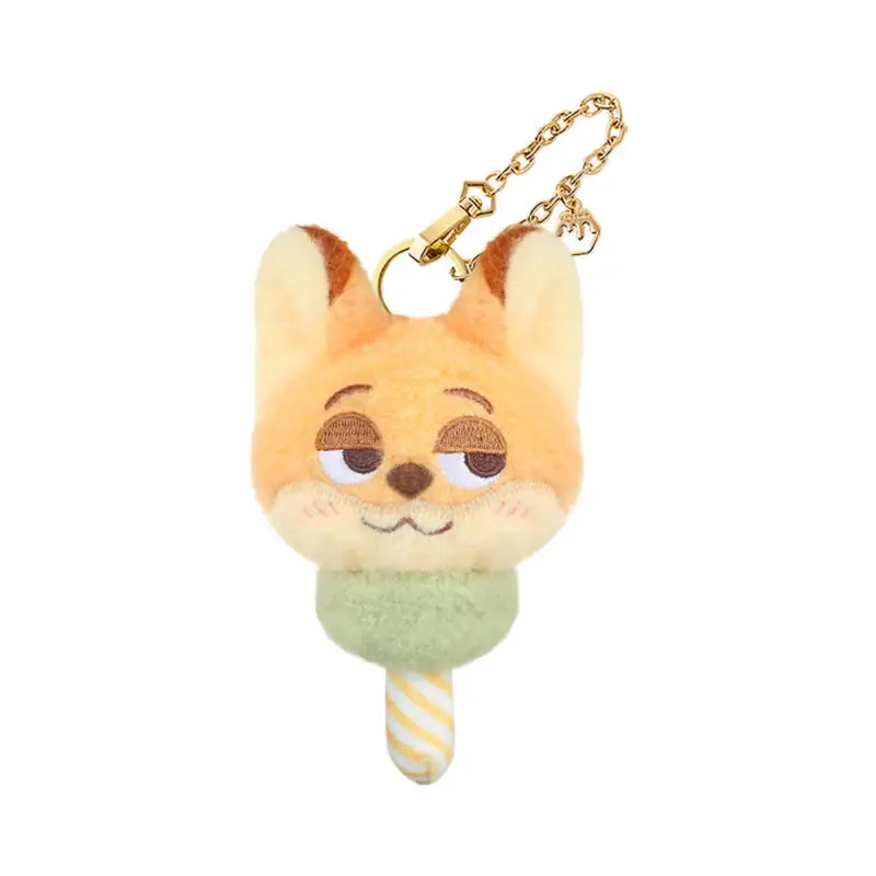 Kawaii Disney Zootopia Judy Hopps jouets en peluche porte-clés dessin animé créatif barbe à papa sac à dos Couple pendentif ami cadeau d'anniversaire