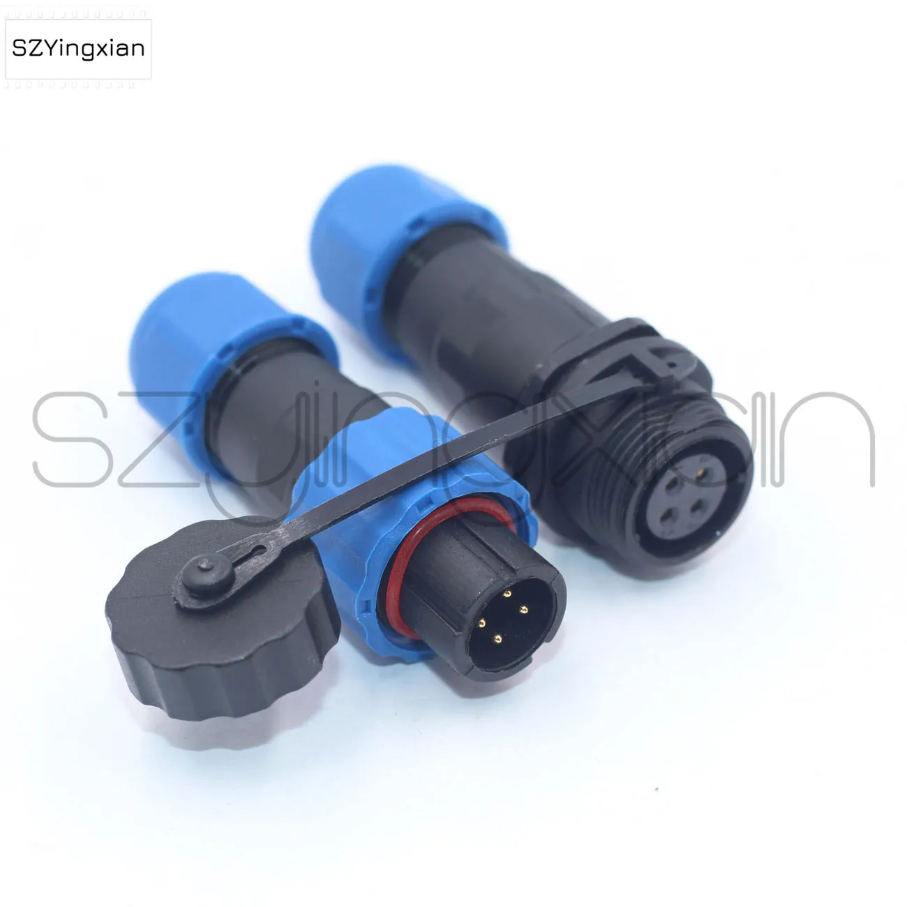 SD13 Docking Cable Connector 2/3/4/5/6/7 Pins Aviation Industry Power Waterproof IP68 Plastic Male Plug Female Socket