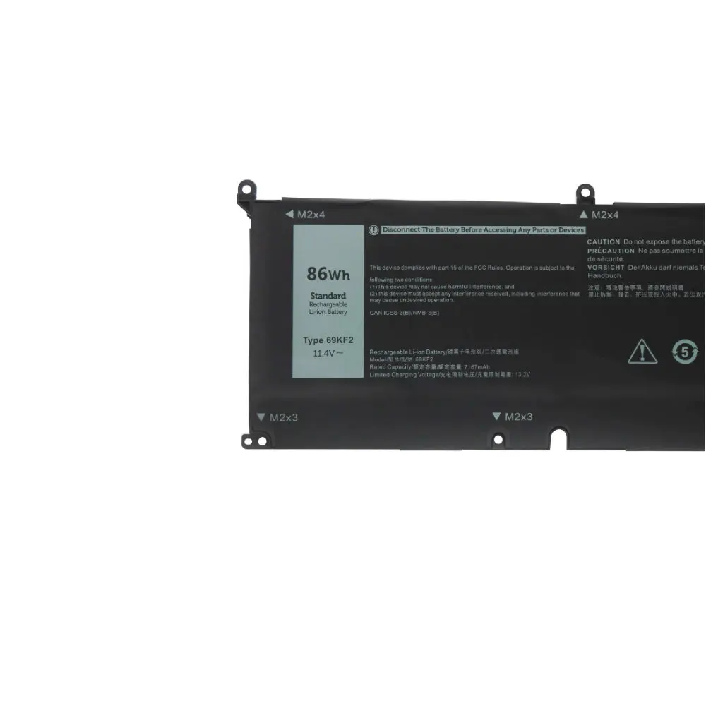 

86 Втч 69KF2 Аккумулятор для ноутбука DELL XPS 15 9500 9510 9520 9530 Precision 5550 5560 G15 5511 5520 5515 5521 G7 15 7500 P91F P87F