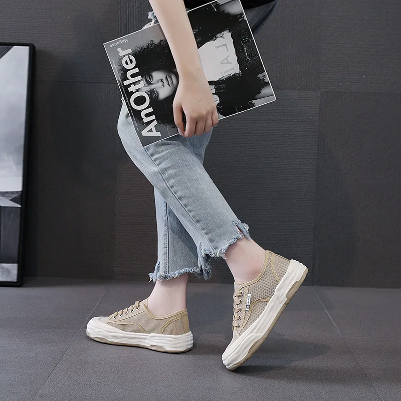 Comemore Casual Mesh Women Shoe Fashion Shallow Sneakers Platform 2024 Comfortable Round Toe Tennis Summer New Breathable Shoes