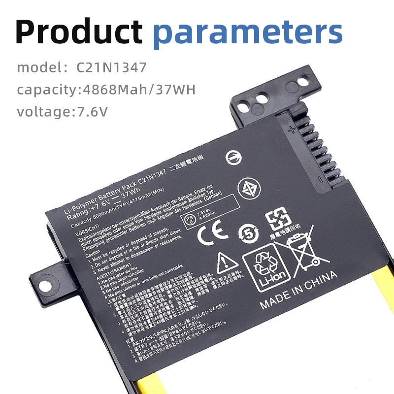 Suozhan Nieuwe C21n1347 Laptop Batterij Voor Asus X554l X555 X 555l X555la X555ld X555ln X555ma 2icp4/63/134
