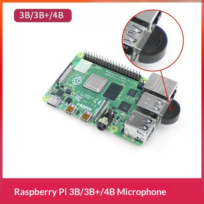 360° Omni-directional Noise Reduction USB Microphone Portable Voice Recording Mic For Raspberry Pi 3B/4B Online Chat Gaming