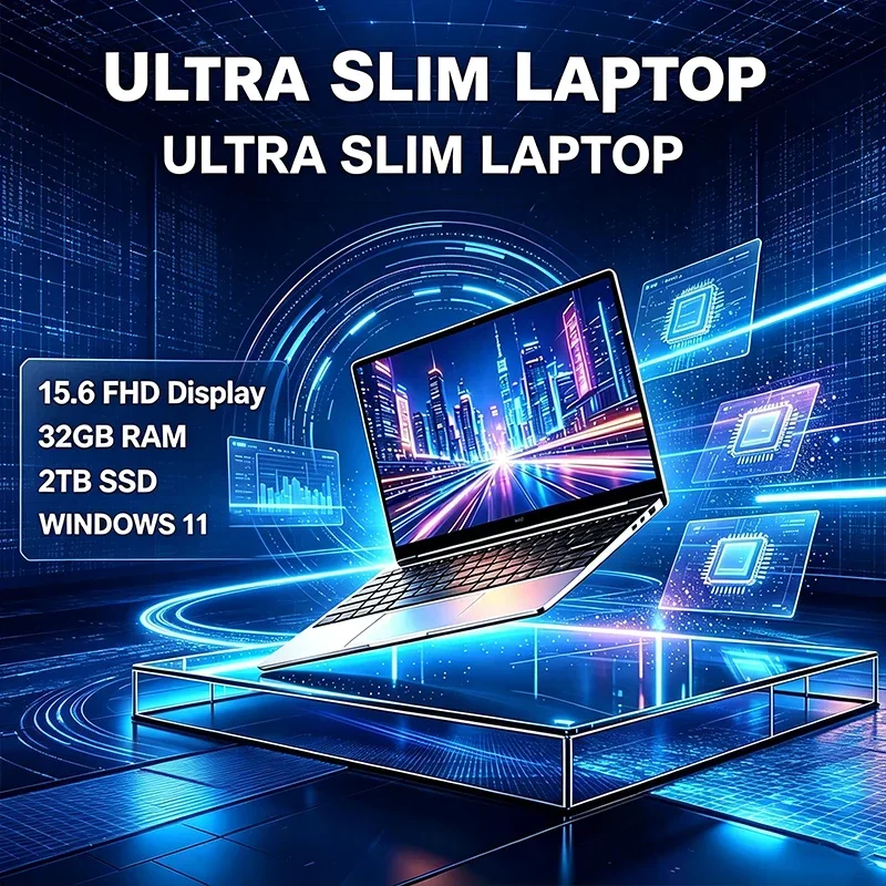 15.6 Inch FHD 120Hz IPS Laptop Intel Core i9-10980HK 32GB RAM 2TB SSD Backlit Keyboard Long Battery Life for Gaming