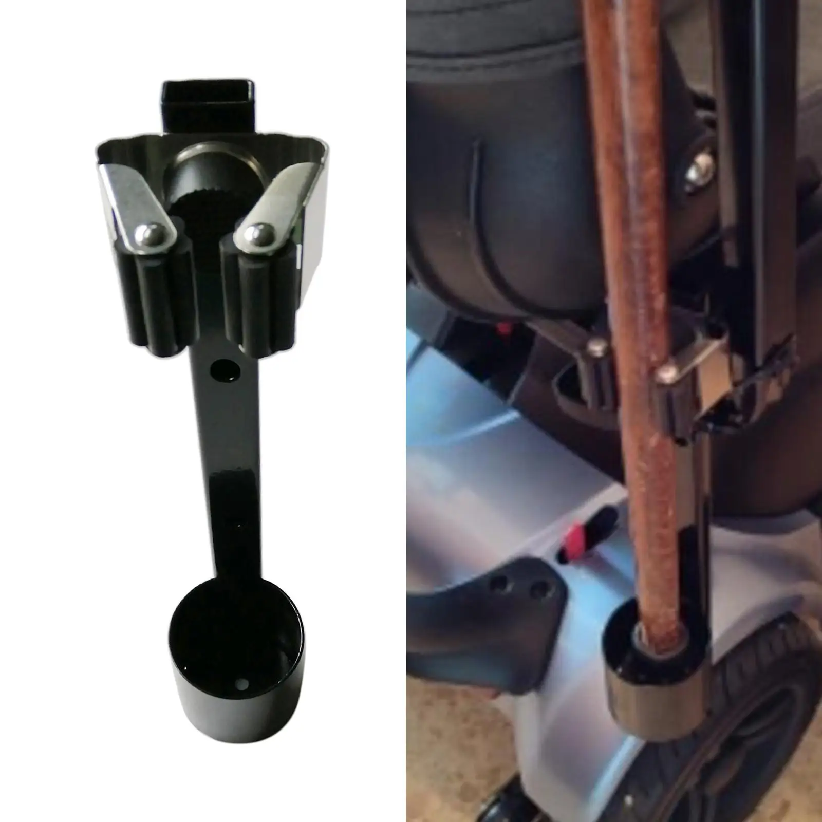Crutch Holder Accessory Walking Stick Holder for Rollators Mobility Scooter