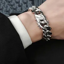 Top Quality Stainless Steel Miami Curb Cuban Chain Bracelet Hip hop Rocker Women Mens Jewelry 8/10/12/14mm