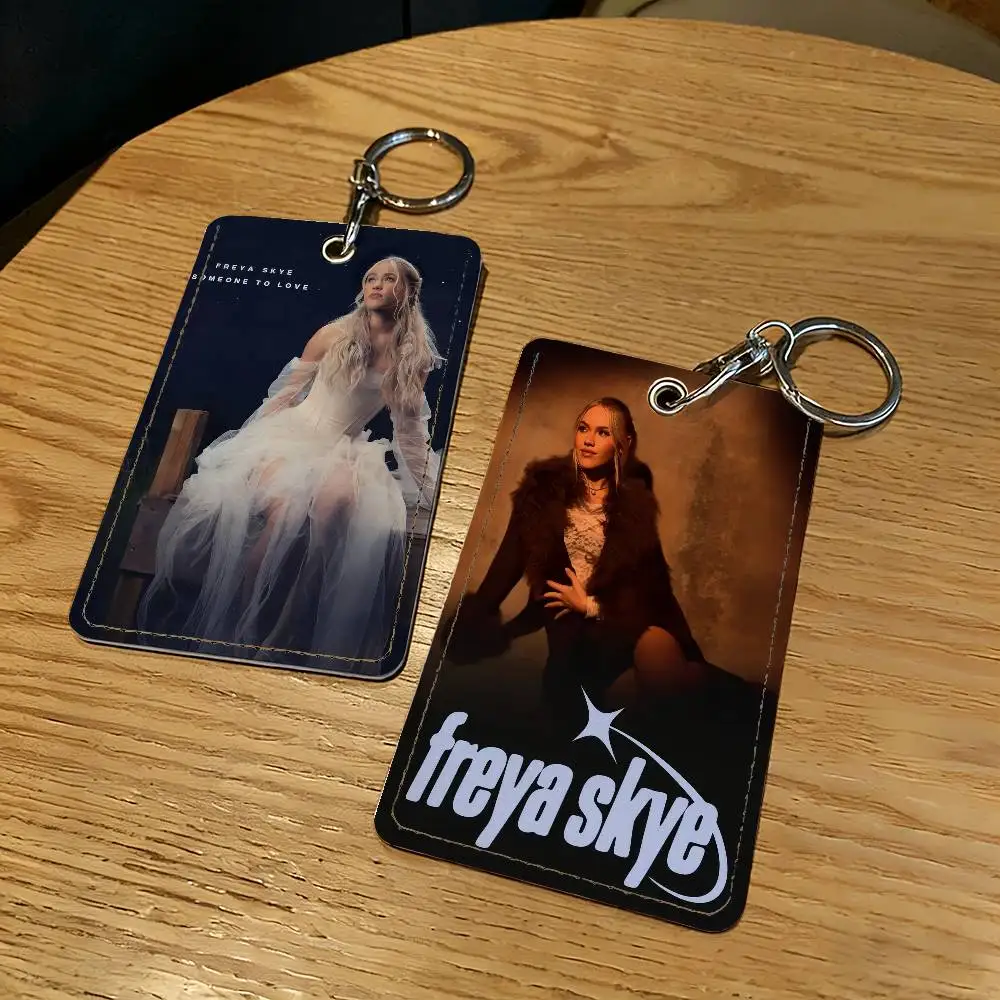 Singer F-Freya S-Skye-S Card Holder With Keychain Executive Protection For Bank Credit Subway Bus Case