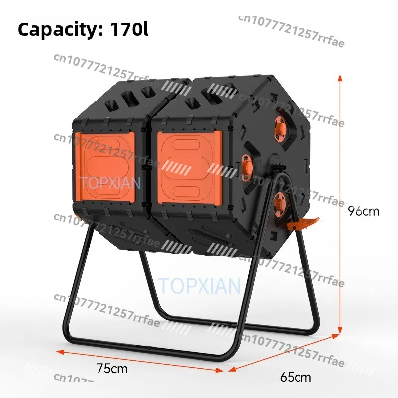 Garden tipping bucket outdoor garden compost bin organic fertilizer food waste leaf compost bucket