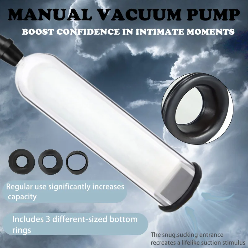 1 الرجال دليل القضيب المدرب القضيب مضخة تفريغ ، دليل القضيب تمديد مضخة للذكور الاستمناء الكبار لوازم الجنس لعب 18 + #6