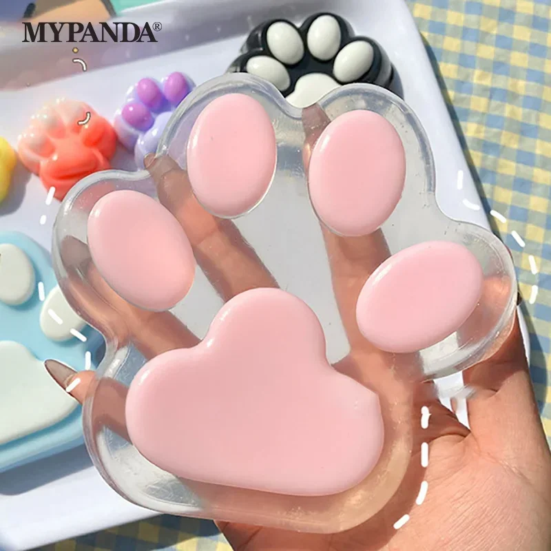HOT New Squeeze Super Large Cat Paw Cute Cat Foot Slow Rebound Soft Jelly Pinch Decompression Squeeze Toy AntiStress Release Toy