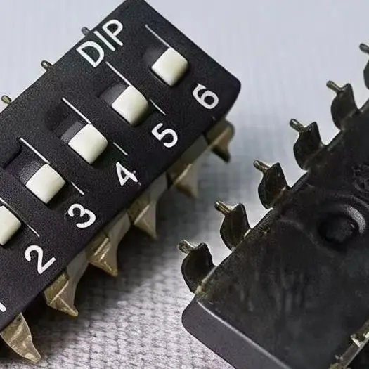 10pcs DM-06 6 Position Waterproof High Temperature Resistant DIP Switch 2.54mm Gold Plated For SMD For Electronic Circuit Contro
