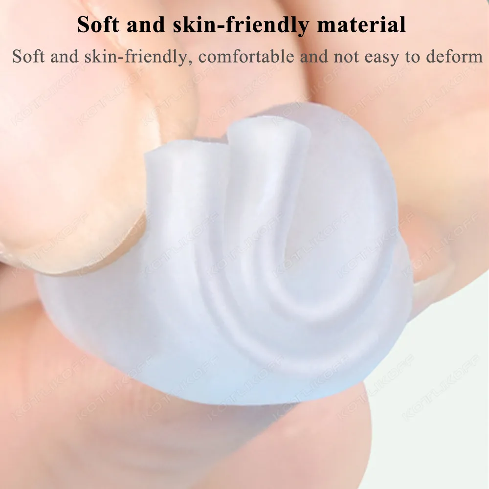 2PCS Breathable Toe Protectors Sleeve Bunion Pads Cushion Big Toe Guards Silicone Toe Covers For Protection Of Ingrown Toenails