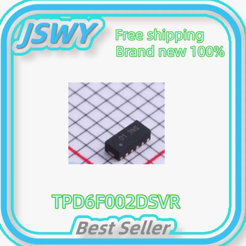 (10/100 pieces) New stock 100% TPD6F002DSVR silk screen 3NS patch WSON12 6-channel EMI filter original electronics free shipping