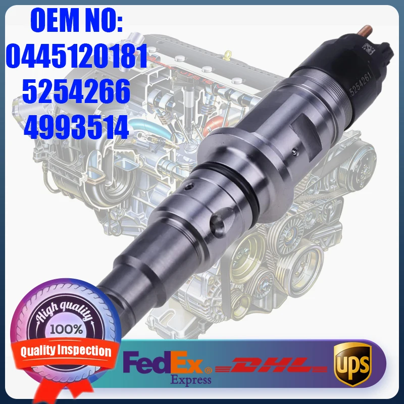 

Common Rail Fuel Injector 0445120181 5254266 4993514 Suitable for Cummins 6.7L Engine Dodge Ram 700 1500 2500 3500