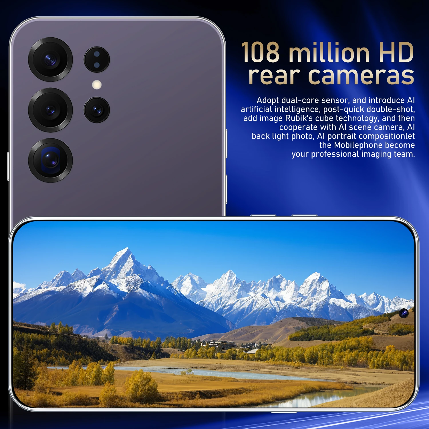 2026 جديد S26 Ultra الأصلي 7.3HD رخيصة ذكية 5G بطاقة مزدوجة الاستعداد المزدوج أندرويد 14 نظام الإصدار العالمي بطارية 7800mAh #3