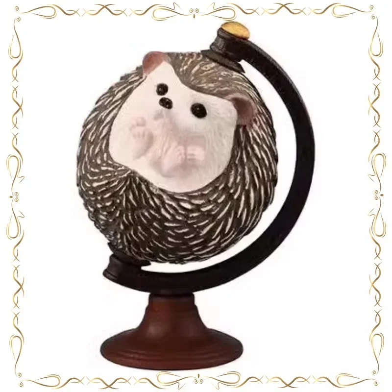 

Woodland Hedgehogs Gashapon Globe Desktop Ornament Keepsake Children's Day Gifts Action Figure Model Toys
