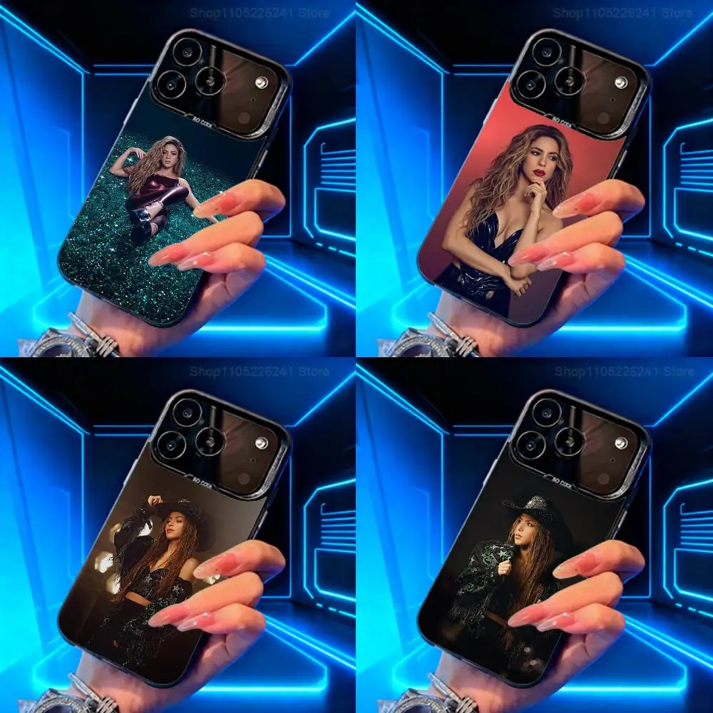 Cool S-ShaKiras Singer Phone para iPhone 14,17,13,12,11,16,15,Mini,Pro,SE,XS,MAX,funda de silicona negra mate