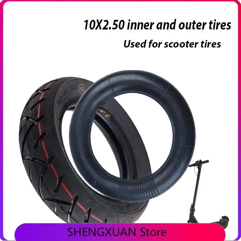 10x2.50 Tube Tyre CST 10 Inch 10*2.50 Electric Scooter Inner Tube Outer Tube Explosion-proof Advanced Tire