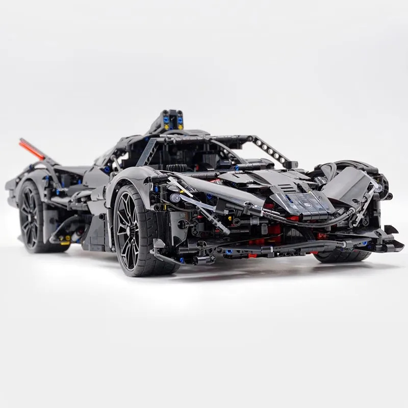 New MOC 43100B Black High-Tech Super Sports Car Model Buidling Blocks Bricks Educational Puzzle DIY Toys Christmas Gift For Kids