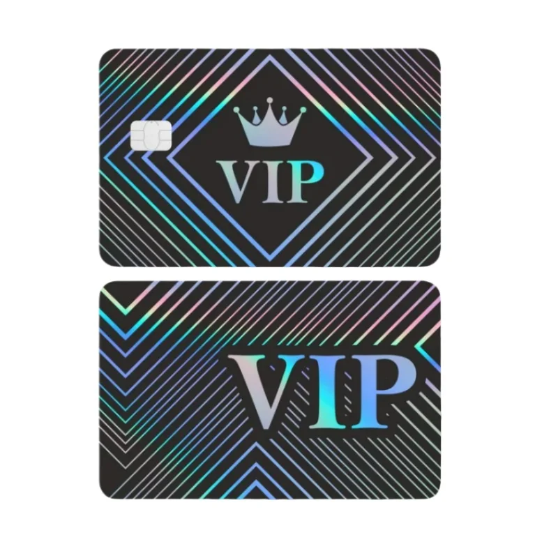 Laser Vip Credit Card Patch Front Back Bank Student  Bus Card Decoration Anti Slip Wear Resistant Women Toy