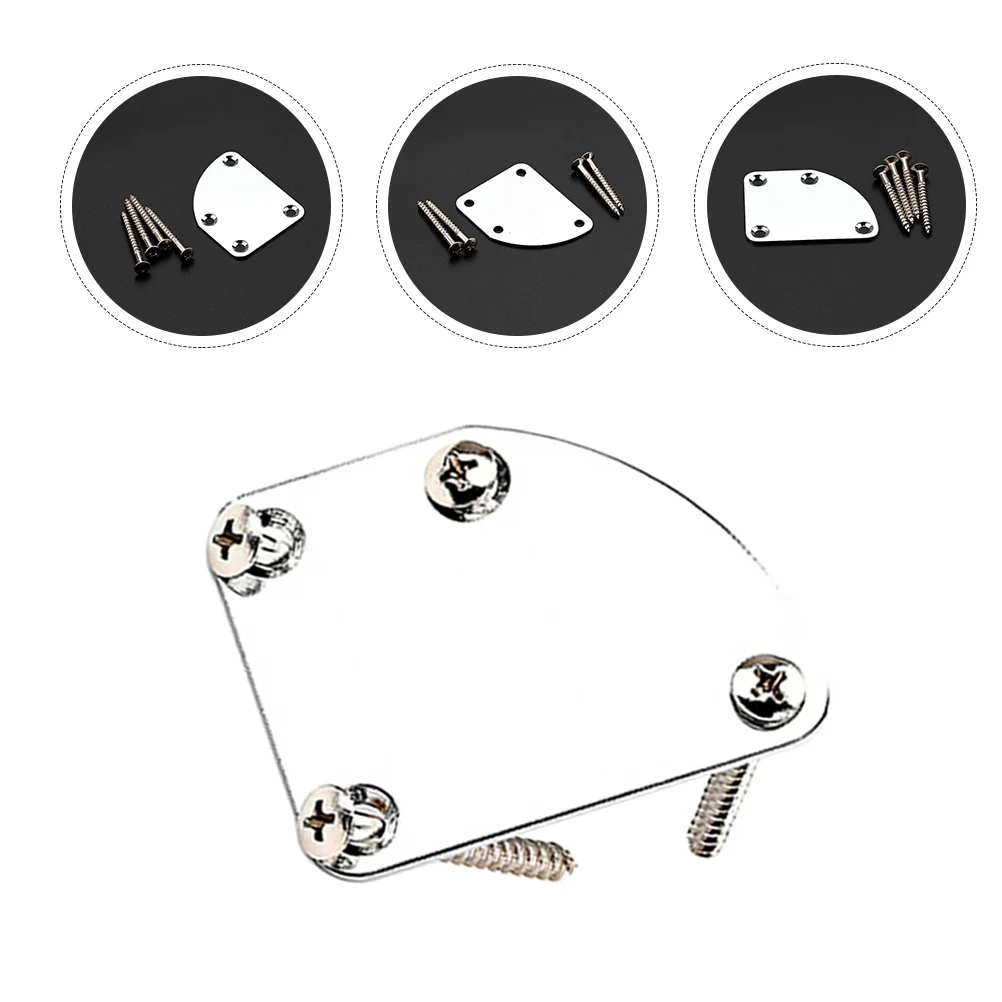 

1 Set Of Golden Reinforcement Plate For Guitar Neck Joint Board Stainless Steel Replacement Part Electric Guitar Accessories
