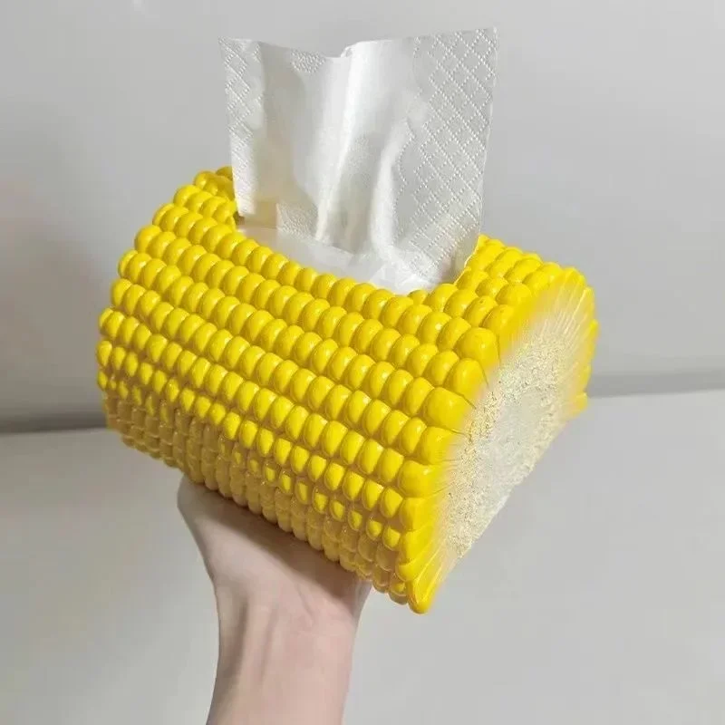 2025 neue Kreative Mais Papier Box Wohnzimmer Haushalt Tissue Box Tee Tisch Desktop Dekoration Personalisierte Lagerung Box