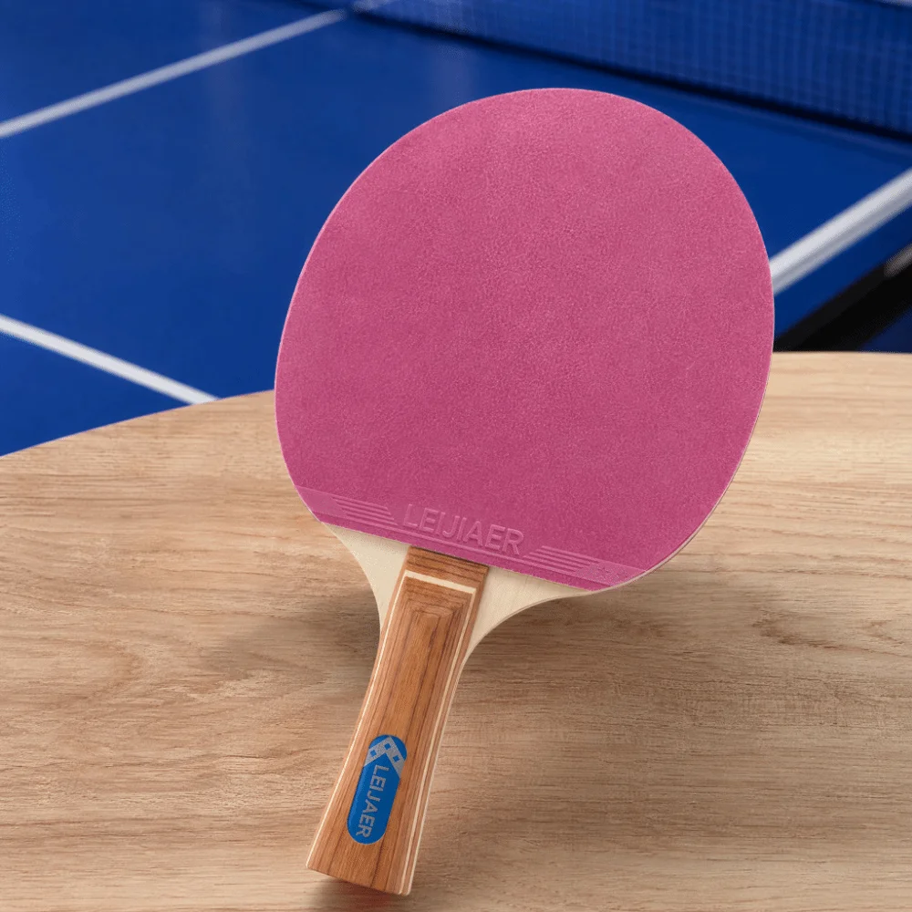 2pcs Double-Sided Table Tennis Paddles Set Fast Speed Easy Control Table Tennis Racket Set Horizontal Grip Stable Hitting