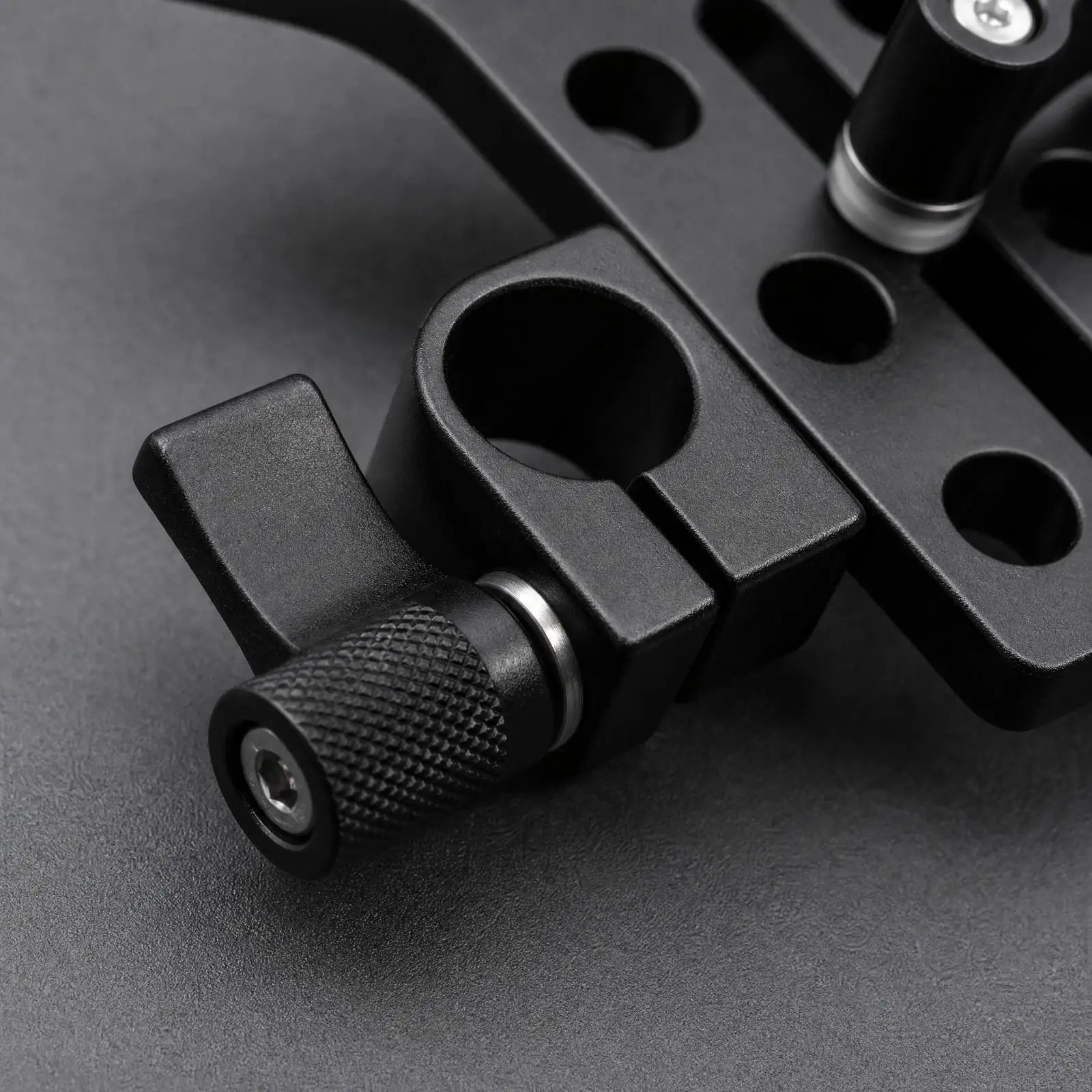 Optical Support Bracket with Height Adjustment Secure Clamp Design 15 Mm Rod Optical Support Bracket Stable for DSLR Filmmakers,