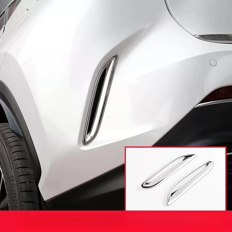 For Lexus NX260 NX350 NX400h Chrome Molding Trim and Rear Fog Light Cover Bezel Exterior Styling Parts
