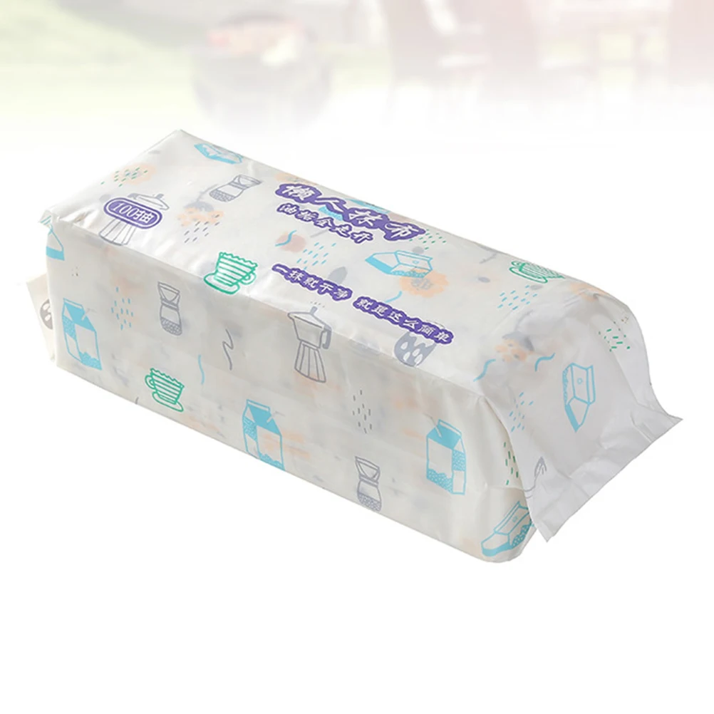

Disposable Dish Towel Non-Woven Kitchen Cleaning Cloth Strong Water Adsorption Washing Towel For Home Duster Cloth White