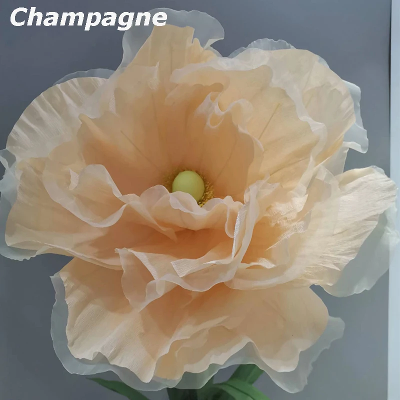 

New EVA Poppy Silk Mesh Flower Road Inspires Artificial Flower Wedding Hotel Stage Showcase Decoration Photography Home Decor