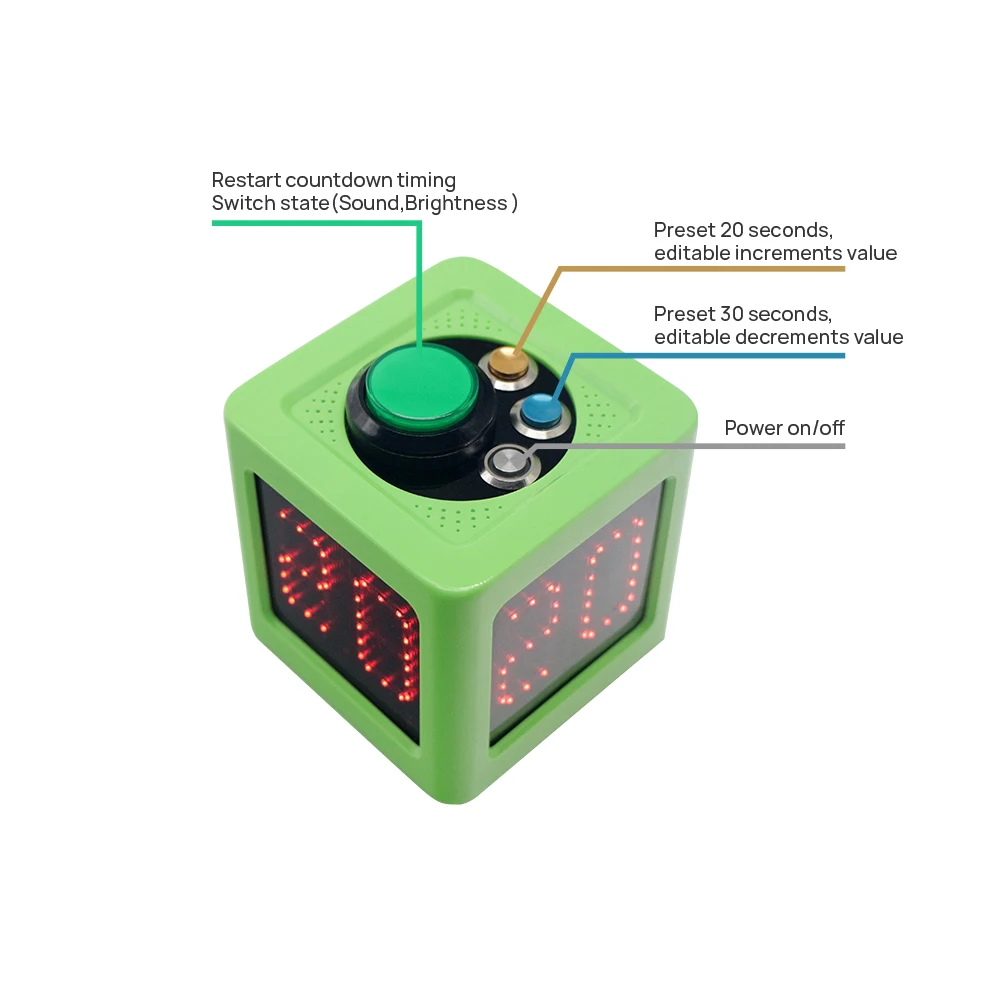 Imagem -05 - Digital 4-sided Cube Timer Lados Contagem Regressiva Cronômetro para Private Poker Jogo de Xadrez Eletrônico