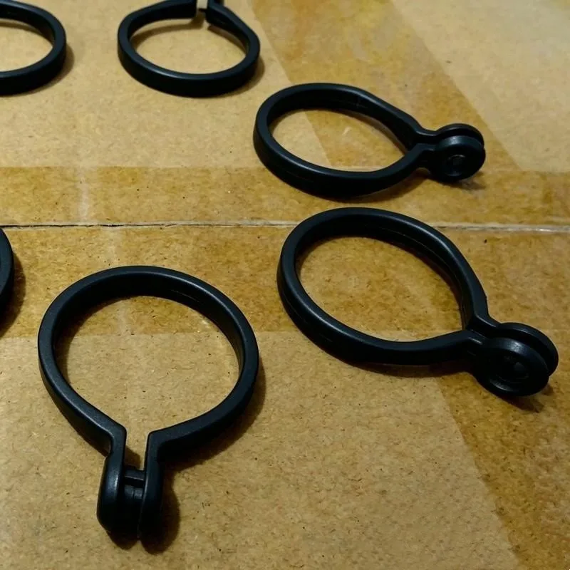 21 pcs 35mm No-Rod Removal Curtain Clips with Smooth Plastic, ideal for Living Room Drapery and Easy Curtain Changing, Black
