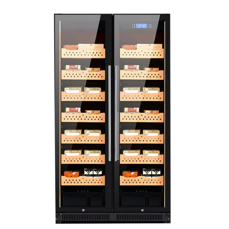 Large Compressor Cigar Humidor Cooler Cigar Display Cabinet