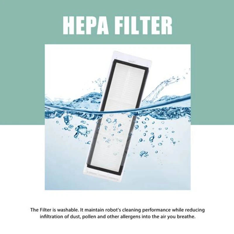 ●For Robot Vacuum S10+ / S10 Plus B105 Vacuum Cleaner Spare Parts Main Side Brush Hepa Filter Mop Rag Accessories-ABFB view 3