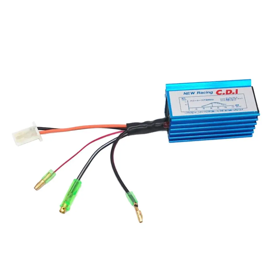 Racing CDI Ignition Aluminum Blue CDI Module Switch for Yamaha JOG Scooter 50cc 90cc Powerful Acceleration