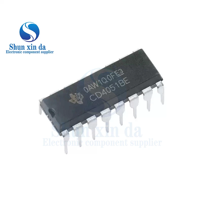 10PCS CD4051 CD4051BE HEF4051BP TC4051BP HCF4051 DIP-16 Multiplexer Switch ICs 8-Channel Analog DIP IC