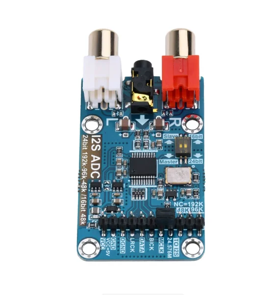 Modul kartu akuisisi audio ADC I2S mode master-slave papan pengembangan 24BIT