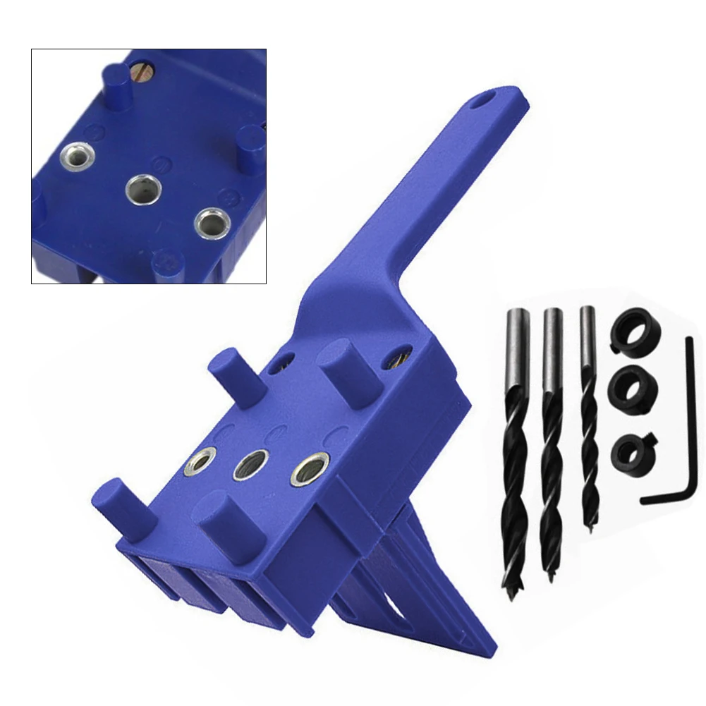 Woodworking Hole Punch Drill Bit Locator Self Centering Doweling Jig 6/8/10mm Drill Bit For Carpentry Straight Hole Clamp